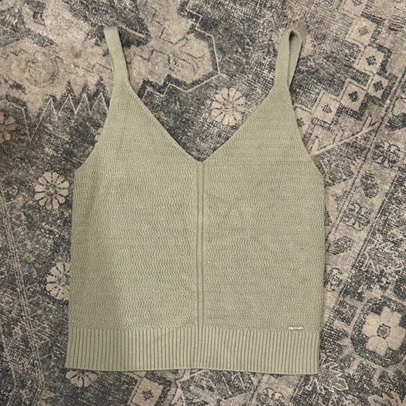 Abercrombie & Fitch Olive sweater Knit Tank - Picture 1 of 5